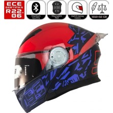 FR-965 93 Motosiklet Kaskı Çene Açılır Güneş Vizörlü Motorcu Kask