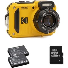 Delixa Pıxpro Wpz2 15M Su Geçirmez Fotoğraf Makinesi - 2 Lityum Pil + 16GB Sd Kart - 16MP, 4x Optik Z