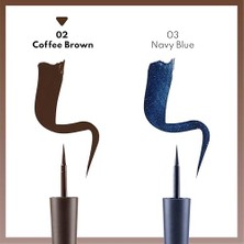 Delixa Elegant Matte Dipliner Waterproof Kahverengi, 02 Coffee Brown