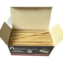Delixa Omeyva Organik Tahta Bambu Çay Kahve Karıştırıcı Çubuk - 10 Cm. - 400 Adetlik 1 Paket