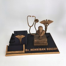Hediyemix Kişiye Özel Pratisyen Doktor Masaüstü İsimlik Kartvizitlik - Doktora Özel Hediye