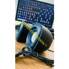 Delixa Bilgisayar Hoparlörü Notebook/laptop Speaker Ses Sistemi 1.1 USB Kablolu Aux