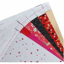 Delixa 25 Adet 30X45 cm Metalize Bantlı Hediye Poşeti, Metalize Hediye Paketi Poşeti Jelatin