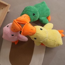 Delixa Köpek Oyuncağı Sesli Peluş Ördek 45 cm – Dayanıklı Isırma ve Çekiştirme Oyuncağı, Diş Temizle