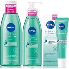 Delixa Nivea Skin Night Exfoliator-Sivilceli Ciltler Cilt Bakım Seti