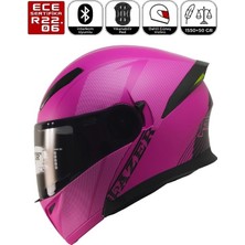 Fazer FR-965 Line Women Motosiklet Kaskı Kadın Çene Açılır Güneş Vizörlü Motorcu Kask