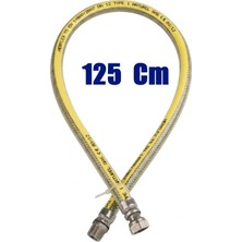 Doğalgaz Flex Bağlantı Hortumu Gaz Flexi Soba Fırın Ocak 125 cm