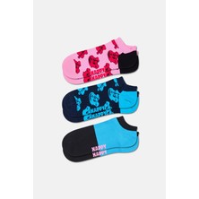 Happy Socks - Çok Renkli Köpek Desenli 3\'lü Çorap Seti