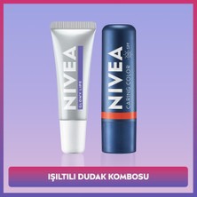 Nivea SPF30 Mercan Renkli Dudak Bakım Kremi ve Nemlendirici Dudak Parlatıcısı, Işıltılı Dudak Kombosu