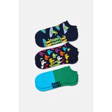 Happy Socks - Çok Renkli 3\'lü Çorap Seti
