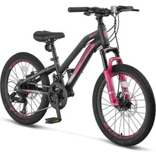 Ümit 2079 Motıon L-2d  Kız Çocuk Bisikleti 254H 20 Jant 21 Vites Siyah Pembe