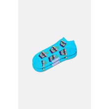 Happy Socks - Mavi Içecek Desenli Çorap