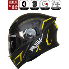 Fazer FR-965 Duncan Yellow Motosiklet Kaskı Çene Açılır Güneş Vizörlü Motorcu Kask