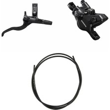 SHIMANO Shımano Hidrolik Disk Fren Set Sağ Arka BL-M4100(R), BR-MT410(R) Kanatsız Adaptörsüz Siyah