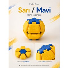 Mabs Tech Clicker Stres Topu – Lastik Mekanizmalı Açılır Kapanır 3D Pla Baskı Mekanik Fidget Oyuncak
