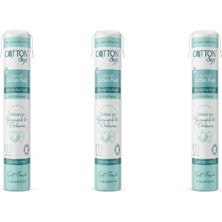 Cotton Soft %100 Saf Pamuk - Kozmetik Disk Pamuk - Makyaj Pamuğu - 100'LÜ 3 Paket