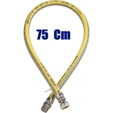 Doğalgaz Flex Bağlantı Hortumu Gaz Flexi Soba Fırın Ocak 75 cm