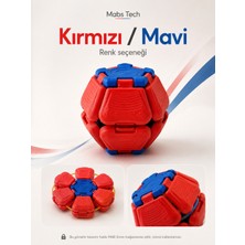 Mabs Tech Clicker Stres Topu – Lastik Mekanizmalı Açılır Kapanır 3D Pla Baskı Mekanik Fidget Oyuncak