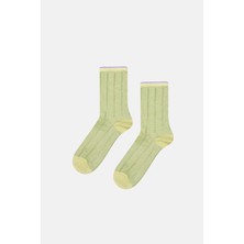 Happy Socks - Yeşil Simli Çorap