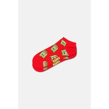Happy Socks - Kırmızı Patates Desenli Çorap