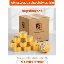 Mardel Store M-S Koli Bandı 45X100 Şeffaf Güçlü Yapışkan  Akrilik 1 Koli 72 Adet
