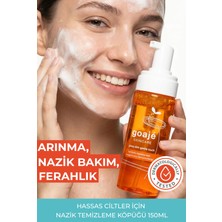 Goaje Skincare Goajé Yüz Temizleme Köpüğü 150 ml, Hassas Ciltler İçin Nazik Temizleme