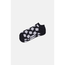 Happy Socks - Siyah Köpek Desenli Çorap