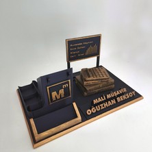 Hediyemix Kişiye Özel SMMM Mali Müşavir Masaüstü İsimlik Kartvizitlik - Muhasebeciye Özel Hediye