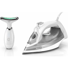Philips 5000 Serisi DST5010/10 2400 W Buharlı Ütü Gri + Yüz Masaj Aleti Hediye