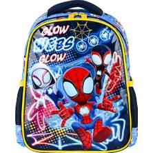 Faber-Castell Spiderman Brick Glow Anaokulu Çantası,su Itici Baskılı Kumaş,ayarlanabilir Omuz Askılığı