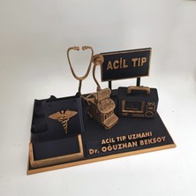 Hediyemix Kişiye Özel Acil Servis Doktoru Masaüstü İsimlik Kartvizitlik - Doktora Özel Hediye