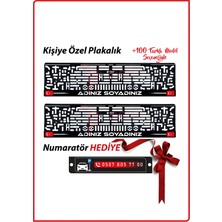 Plakamatik Kişiye Özel Isimli Plakalık 2 Adet Her Araç Için Uyumlu Plakalık