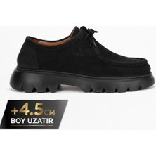 Fame Step Hakiki Deri Erkek Casual Ayakkabı +4.5 cm Boy Uzatan Kalın Taban Günlük Bağcıklı Comfort Vicenza