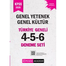 Pegem Akademi Yayıncılık 2026 KPSS Genel Yetenek Genel Kültür Tamamı Çözümlü Türkiye Genel
