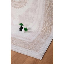 Valery Home Voyage %100 Akrilik Yumuşak Dokulu Halı Kilim Salon Mutfak Koridor Yolluk Dokuma Makine Halısı AC-208 VİZON