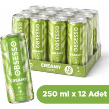 Obsesso Creamy Antep Fıstığı Latte 250 ml x 12 Adet