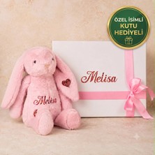 Hellobox Kişiye Özel Isimli Peluş Oyuncak Tavşan - Kutu Hediyeli - Doğum Günü Hediyesi - Kişiselleştirilebilir Çocuk Bebek Hediyesi - Anneler Günü - Yeni Doğum Hediyesi