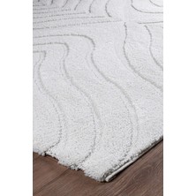 Valery Home Norway Vl Bukleli Premium Yumuşak Peluş Post Iskandinav Oturma Odası Salon Halısı 70620 - Krem