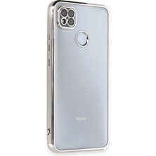 KSB Store Mey Ithalat®   Redmi 9c Kılıf  Lensli Silikon - Gümüş