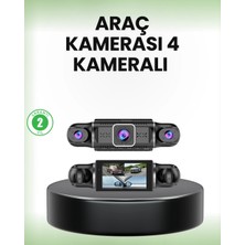 Asa Store Gps’li 4 Kameralı Araç Iç Dış Kayıt Sistemi 1080P Wifi Destekli