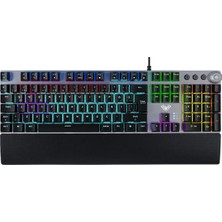Aula F2058 Bilek Destekli RGB Makrolu Mekanik Kablolu Oyuncu Klavyesi
