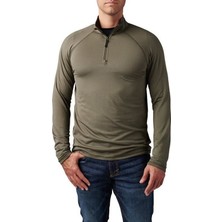 Shimano 5.11 Stratos 1/4 Kısa Fermuar Sweat Ranger Yesıl