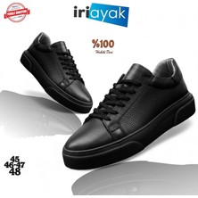 İri Ayak Iriayak Büyük Numara Hakiki Deri 40-48 / Rahat Taban Casual Ayakkabı/ Erkek Sneaker - Günlük Kullanıma Uygun