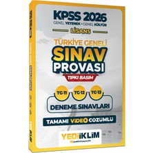 Yediiklim Yayınları Yediiklim 2026 Kpss Lisans Gy-Gk Türkiye Geneli Sınav Provası Tıpkı Basım 11-12-13 Deneme Sınavları Tamamı Video Çözümlü