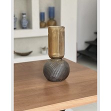 Marys Concept Ithal Line Cam Vazo Füme Amber - 41 cm