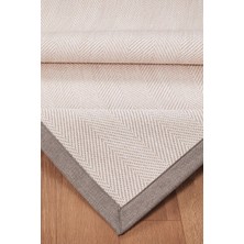 Valery Home Loom Kumaş Bordür Sisal Yumuşak Dokuma Mutfak Koridor Kaymaz Pamuk Taban Özel Dikim Bordürlü Halı
