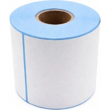 İğne İzi Barkod Etiketi 100 x 100 500'LÜ Termal Etiket Rulosu 100X100 Sticker 500 Adet Sarım 100*100* 10 Rulo