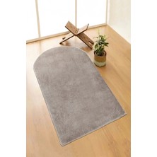 Valery Home Vl Yıkanabilir Peluş Kahverengi Seccade Overloklu Namazlık 60 x 100