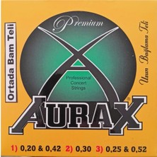 Aurax ARX20B Orta Bamlı Saz Tel Takımı 0.20 Uzun Sap
