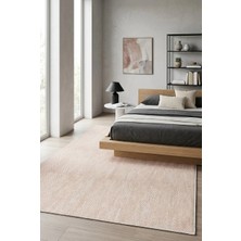 Valery Home Loom Yeni Nesil Bej Sisal Yumuşak Dokuma Mutfak Koridor Kilim Kaymaz Pamuk Taban Halı 7102A